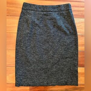 Theory Black Tweed‎ Wool Blend Skirt